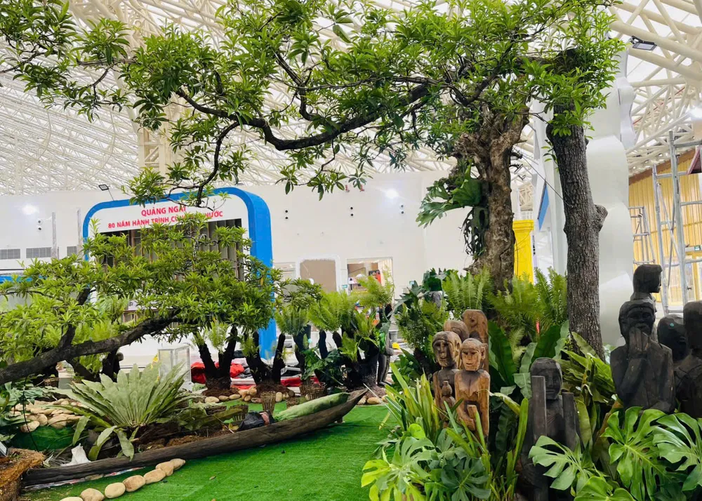 Không gian trưng bày của Quảng Ngãi tại triển lãm mang đậm bản sắc văn hóa. Ảnh: Sở VH-TT-DL Quảng Ngãi BF.jpeg