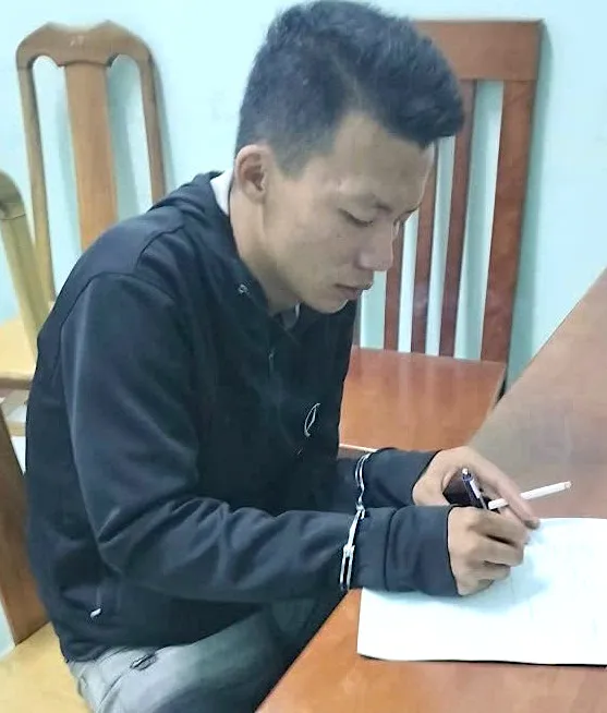 Đối tượng Tâm đã bị bắt giữ. Ảnh: Công an xã Đak Pơ image.jpg