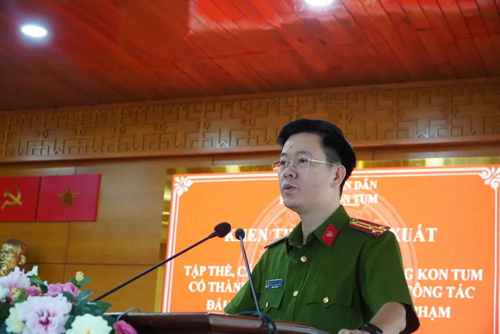Thượng tá Dương Việt Trung, Trưởng Công an phường Kon Tum, thông tin về vụ án vừa triệt phá A1.jpeg