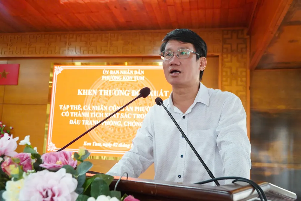 Ông Dương Anh Hùng, Chủ tịch UBND phường Kon Tum phát biểu A2.jpeg