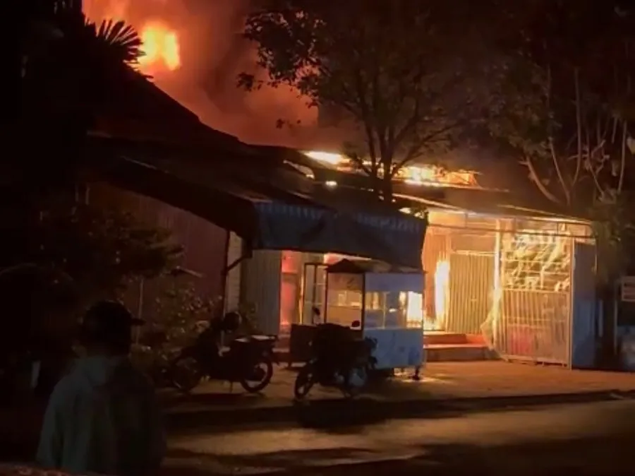 Vụ cháy đã khiến 2 mẹ con bà C. thương vong. Ảnh: HOÀNG VĂN