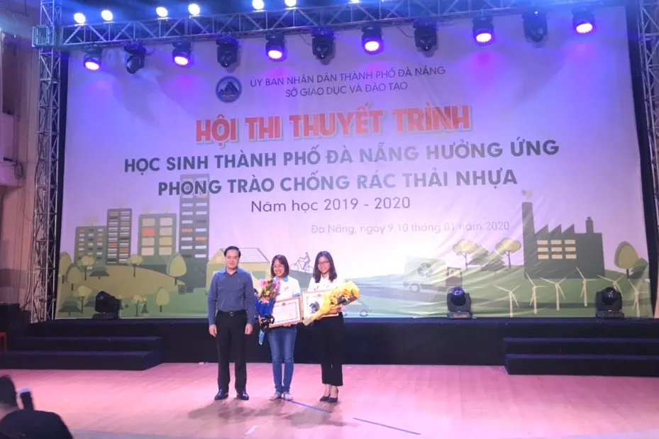 Hội thi thuyết trình Học sinh thành phố Đà Nẵng hưởng ứng phong trào chống rác thải nhựa ảnh 2