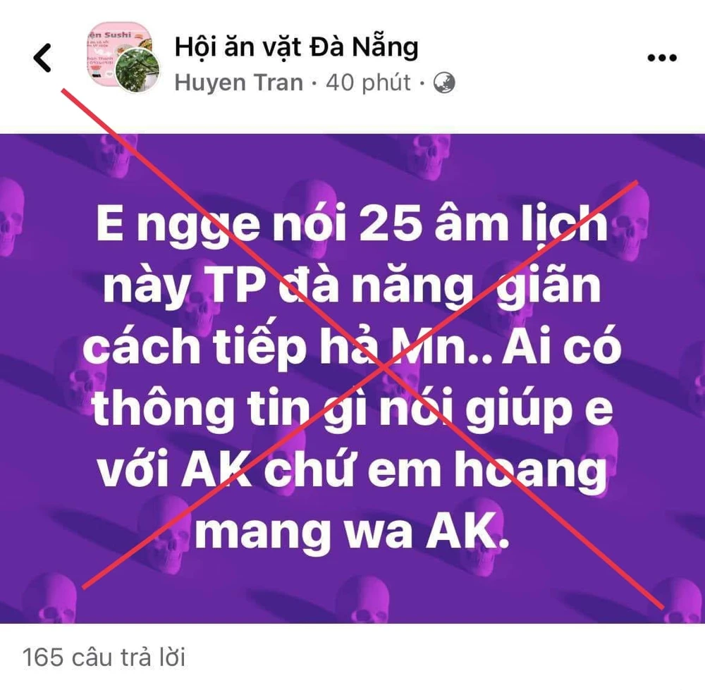 Thông tin giả được lan truyền