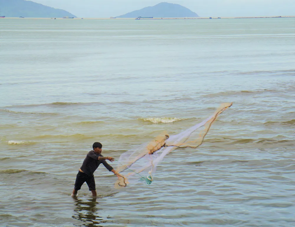 “Săn” cá sau bão số 4 ảnh 3