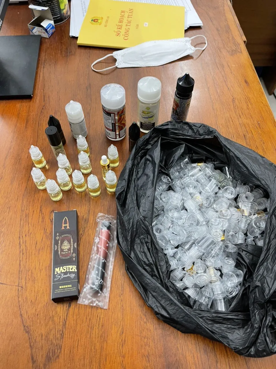 Số tang vật bị thu giữ