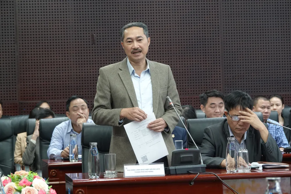 Ông Cao Trí Dũng, Chủ tịch Hiệp hội du lịch Đà Nẵng phát biểu Ông Cao Trí Dũng, Chủ tịch Hiệp hội du lịch Đà Nẵng phát biểu