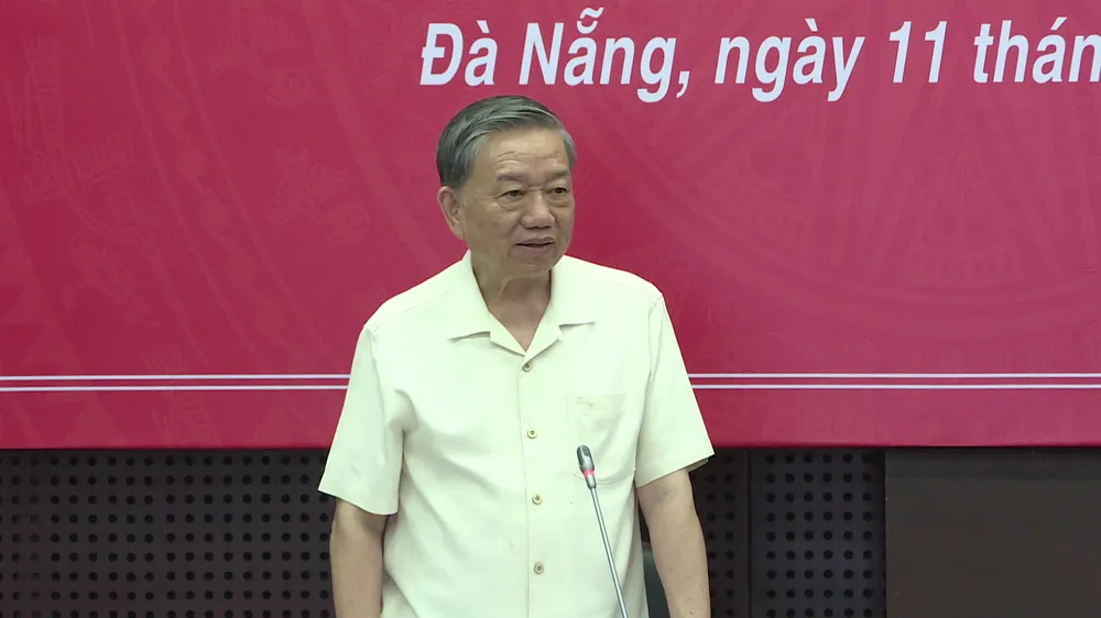 Đại tướng Tô Lâm phát biểu