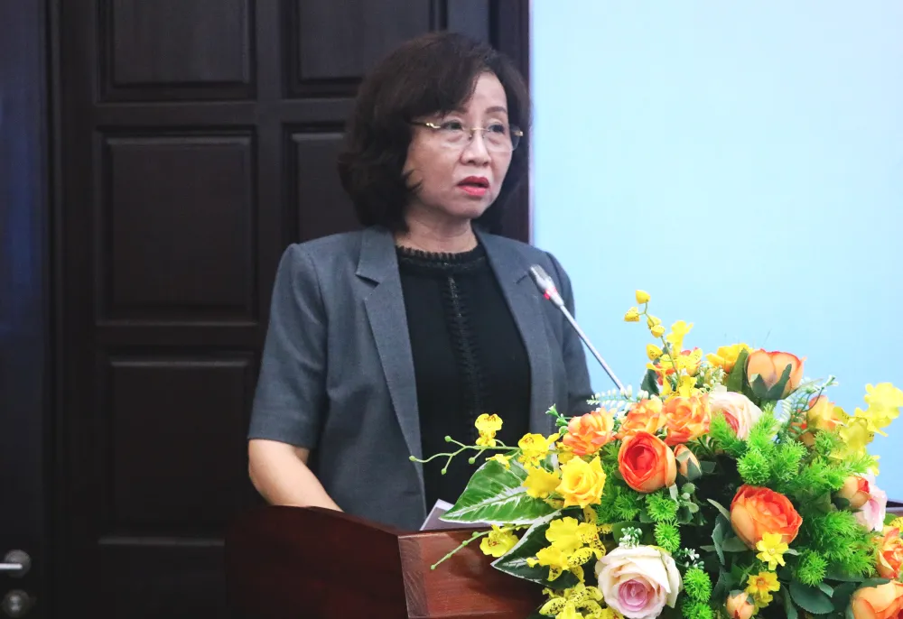 Bà Ngô Thị Kim Yến, Phó Chủ tịch UBND TP Đà Nẵng phát biểu. Ảnh: XUÂN QUỲNH Bà Ngô Thị Kim Yến, Phó Chủ tịch UBND TP Đà Nẵng phát biểu. Ảnh: XUÂN QUỲNH