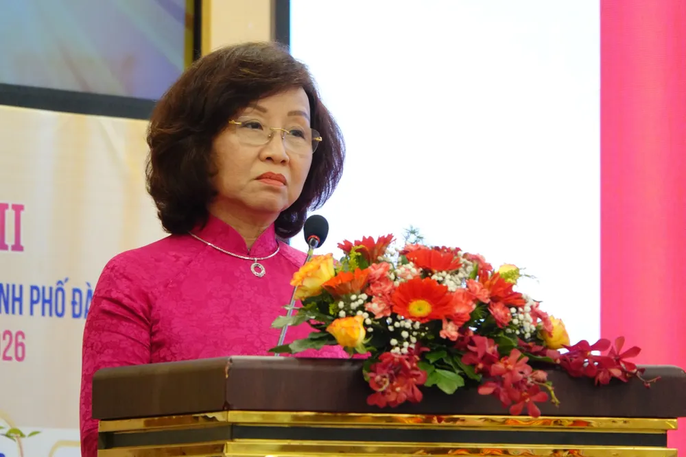 Bà Ngô Thị Kim Yến, Phó Chủ tịch UBND TP Đà Nẵng phát biểu. Ảnh: XUÂN QUỲNH Bà Ngô Thị Kim Yến, Phó Chủ tịch UBND TP Đà Nẵng phát biểu. Ảnh: XUÂN QUỲNH