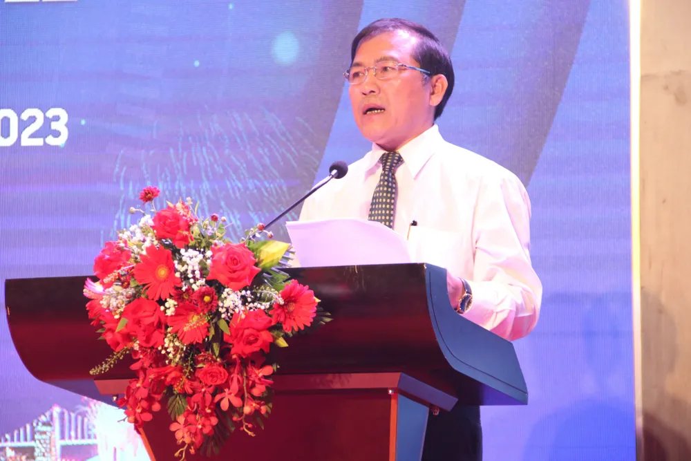 Ông Nguyễn Đức Nam, Chủ tịch Hội Nhà báo TP Đà Nẵng phát biểu