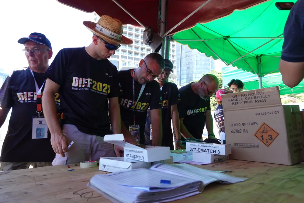 Đội pháo hoa đến từ Italy sẽ mang đến màn trình diễn với tên gọi "Sức mạnh của nghệ thuật". Ảnh: XUÂN QUỲNH Đội pháo hoa đến từ Italy sẽ mang đến màn trình diễn với tên gọi "Sức mạnh của nghệ thuật". Ảnh: XUÂN QUỲNH