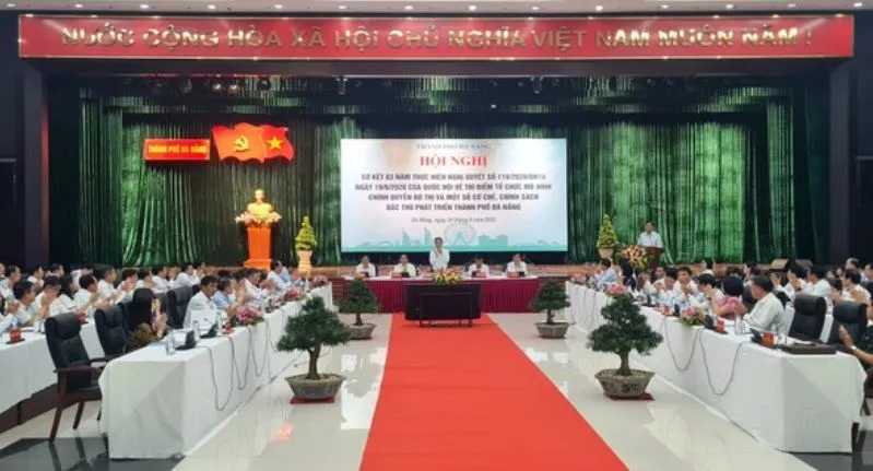 Hội nghị có sự tham dự của ông Nguyễn Văn Quảng, Bí thư Thành ủy Đà Nẵng. Ảnh: XUÂN QUỲNH