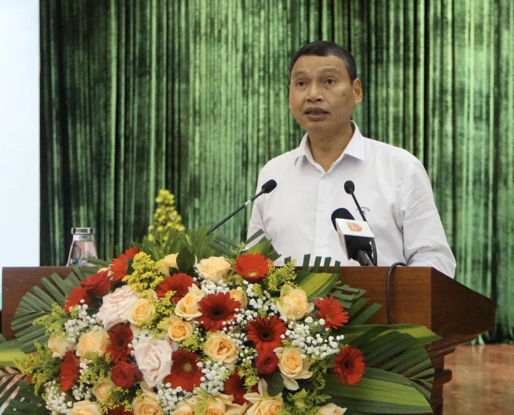 Ông Hồ Kỳ Minh, Phó Chủ tịch Thường trực UBND TP Đà Nẵng phát biểu. Ảnh: XUÂN QUỲNH
