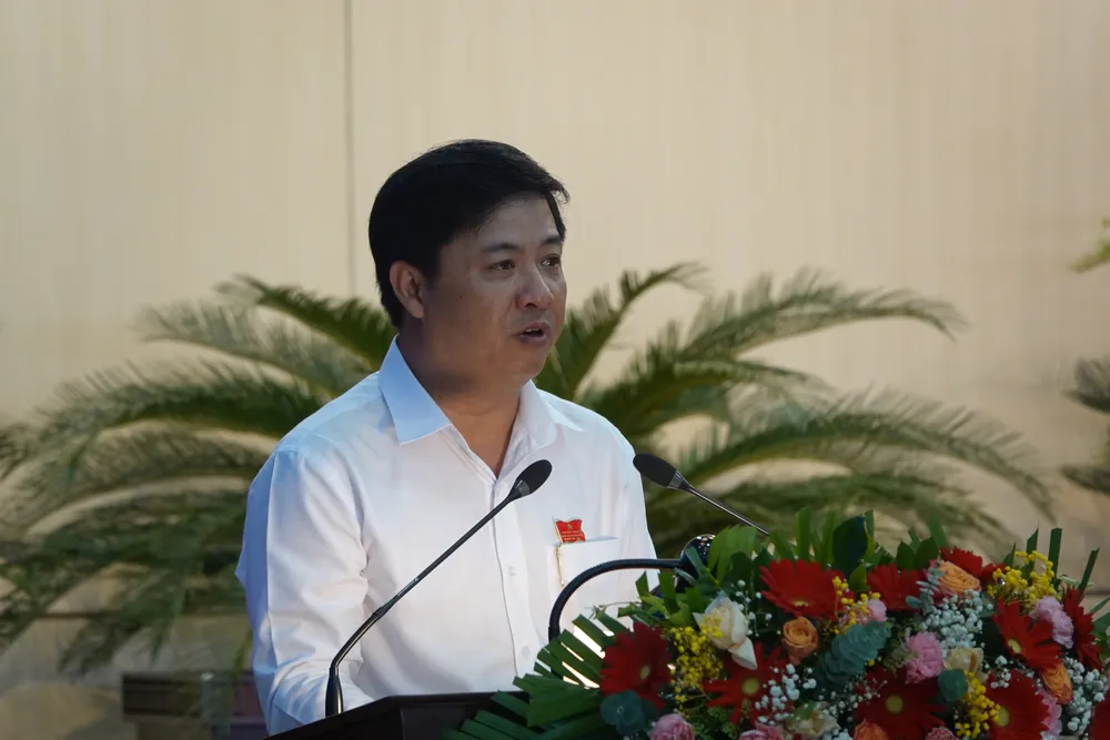 Ông Lương Nguyễn Minh Triết, Phó Bí thư Thường trực Thành ủy, Chủ tịch HĐND TP Đà Nẵng phát biểu tại kỳ họp. Ảnh: XUÂN QUỲNH Ông Lương Nguyễn Minh Triết, Phó Bí thư Thường trực Thành ủy, Chủ tịch HĐND TP Đà Nẵng phát biểu tại kỳ họp. Ảnh: XUÂN QUỲNH