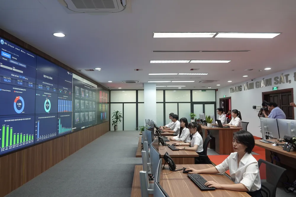 Trung tâm giám sát, điều hành thông minh Đà Nẵng. Ảnh: XUÂN QUỲNH