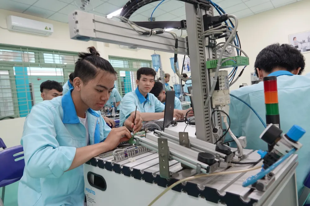 Trường Cao đẳng Nghề Đà Nẵng đào tạo ngành nghề gắn với thực tiễn doanh nghiệp. Ảnh: XUÂN QUỲNH