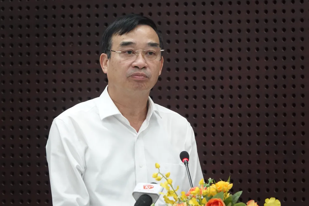 Ông Lê Trung Chinh, Chủ tịch UBND TP Đà Nẵng phát biểu. Ảnh: XUÂN QUỲNH dsc05953-7705.jpg