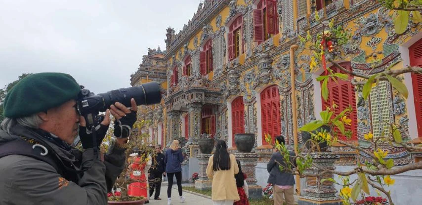 Điện Kiến Trung tại Đại Nội Huế vừa được tu bổ và phục hồi với kinh phí hơn 120 tỷ đồng. Ảnh: VĂN THẮNG anh-viber-2024-02-11-11-35-03-910-1939.jpg