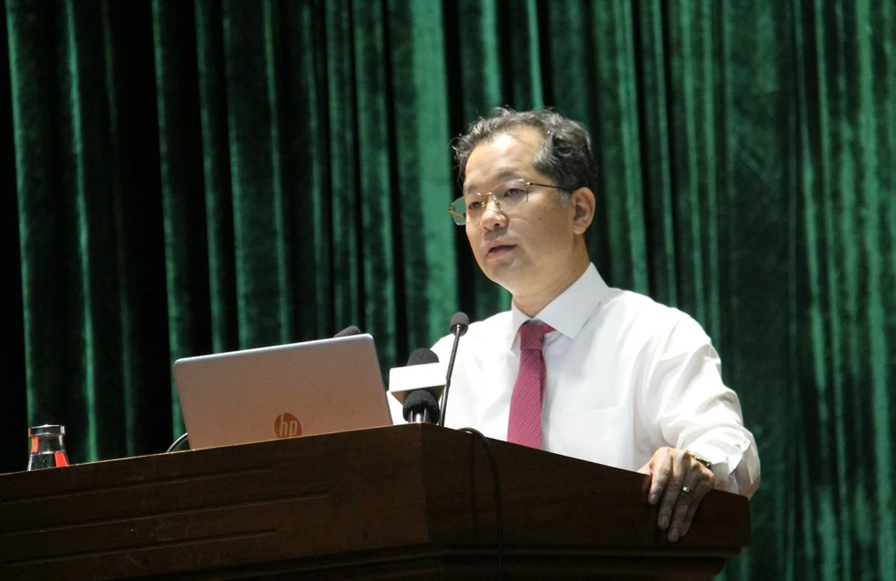 Ông Nguyễn Văn Quảng, Bí thư Thành ủy Đà Nẵng kết luận. Ảnh: XUÂN QUỲNH IMG_8804.jpg