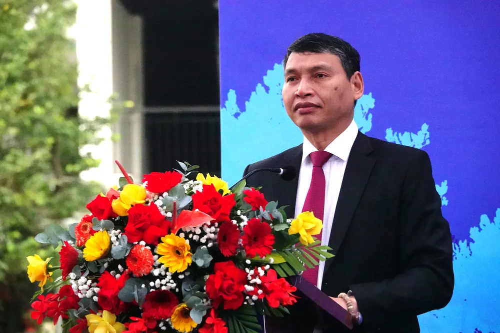 Ông Hồ Kỳ Minh, Phó Chủ tịch UBND TP Đà Nẵng phát biểu tại chương trình. Ảnh: XUÂN QUỲNH DSC01932.JPG