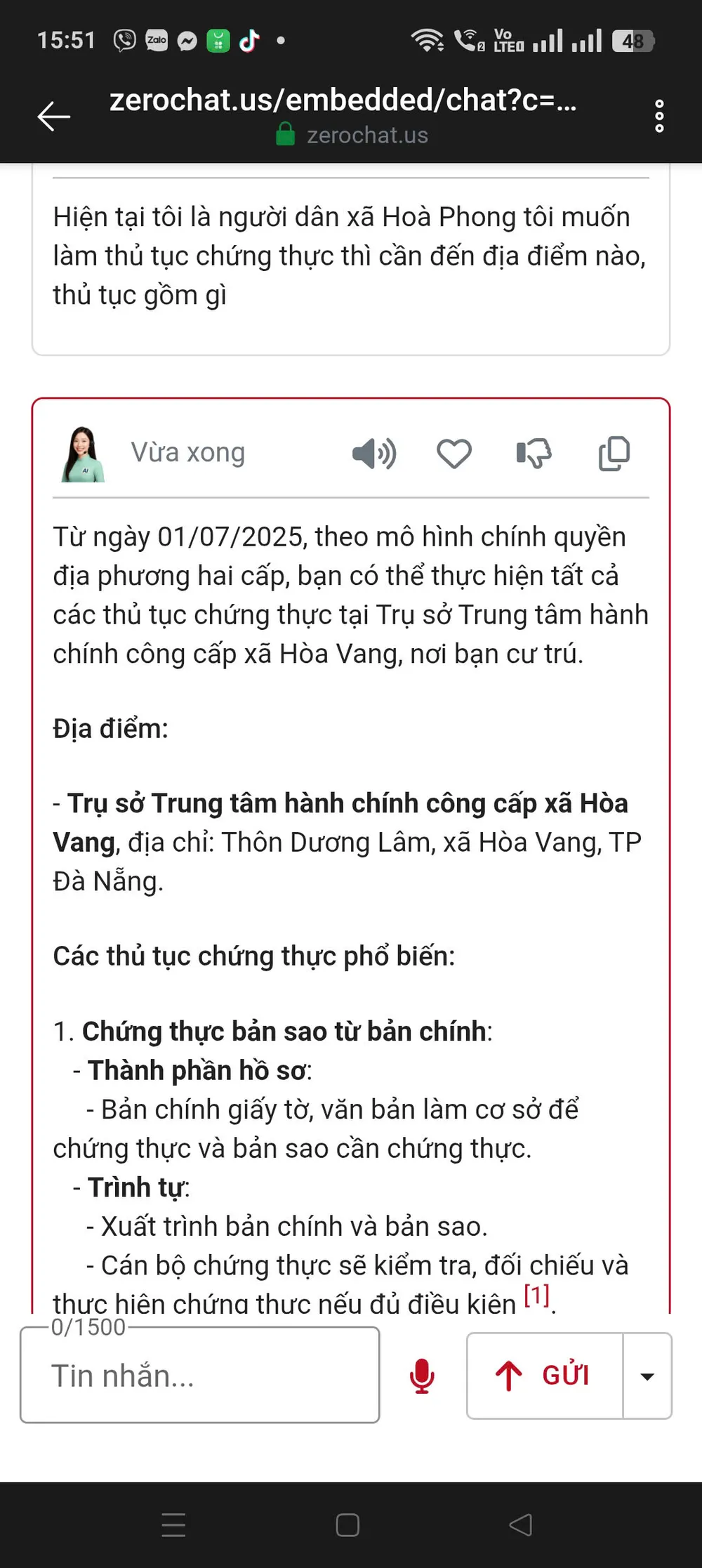 AI trả lời thông tin. Ảnh: XUÂN QUỲNH z6760853747692_adecec0b60a64ad9f827204ffaa904ca.jpg