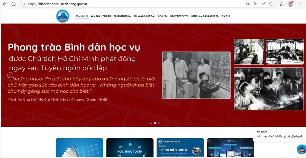 Cổng “Bình dân học vụ số” Binh dan học vu so.JPG