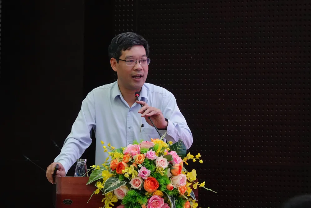 Ông Lê Sơn Phong, Phó Giám đốc Sở KH-CN TP Đà Nẵng chia sẻ. Ảnh: XUÂN QUỲNH z6794819175068_f5a1b173657945a1f9b39f72df26d69c.jpg
