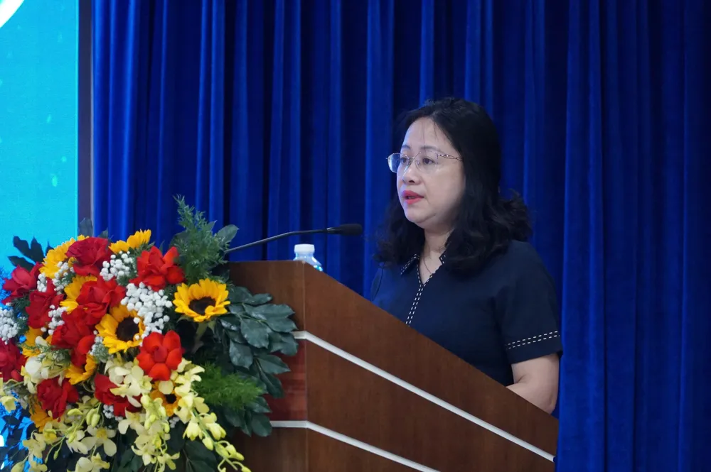Bà Đỗ Thị Minh Trâm, Phó Cục trưởng Cục Đổi mới sáng tạo, Chuyển đổi xanh và Khuyến công. Ảnh: XUÂN QUỲNH z6838889190655_b7b028327d21e4dddce2d873aa9f8d70.jpg