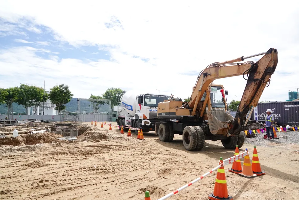 Khu vực xây dựng dự án Fab-Lab. Ảnh: XUÂN QUỲNH DSC02838.JPG