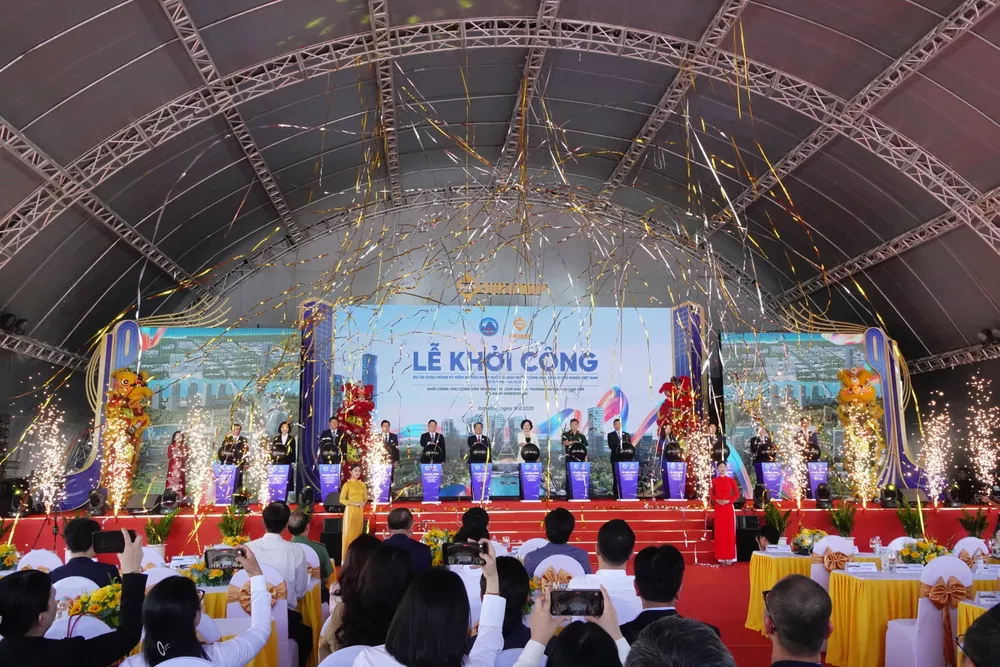 Dự án được khởi công với gần 250 công trình, dự án trọng điểm trên toàn quốc, hướng tới chào mừng kỷ niệm 80 năm ngày Quốc khánh (2-9-1945 - 2-9-2025). Ảnh: XUÂN QUỲNH 1000022439.jpg