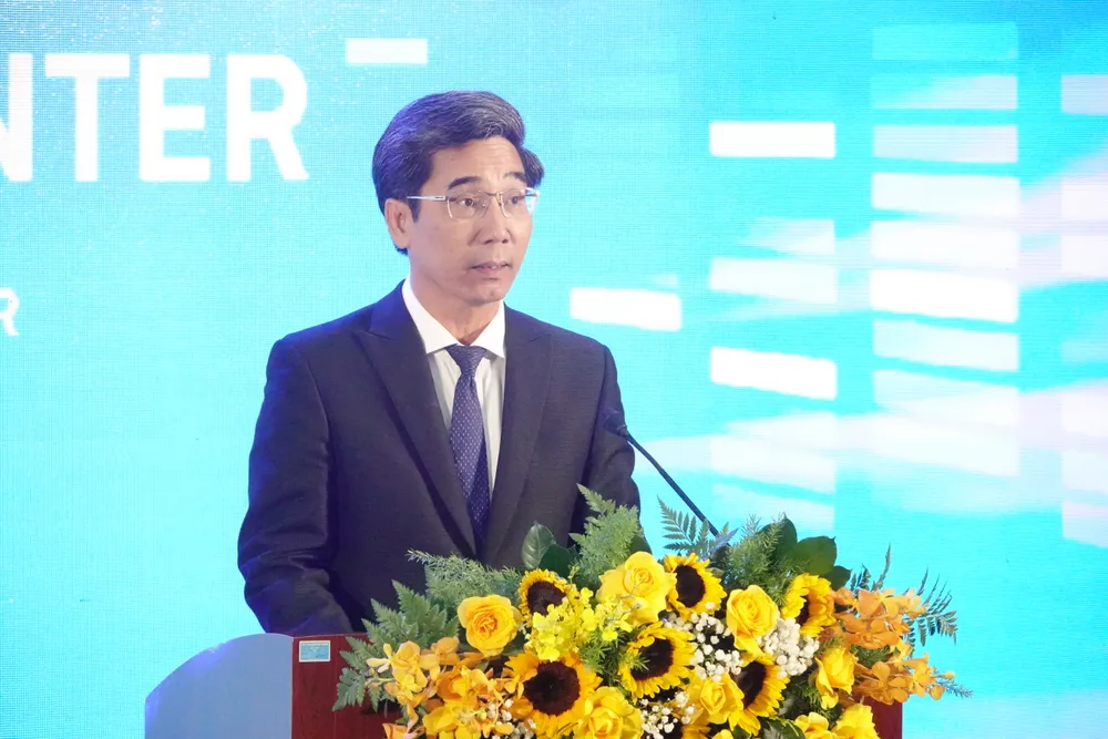 Ông Trần Chí Cường, Phó Chủ tịch UBND TP Đà Nẵng phát biểu. Ảnh: XUÂN QUỲNH DSC04668.JPG