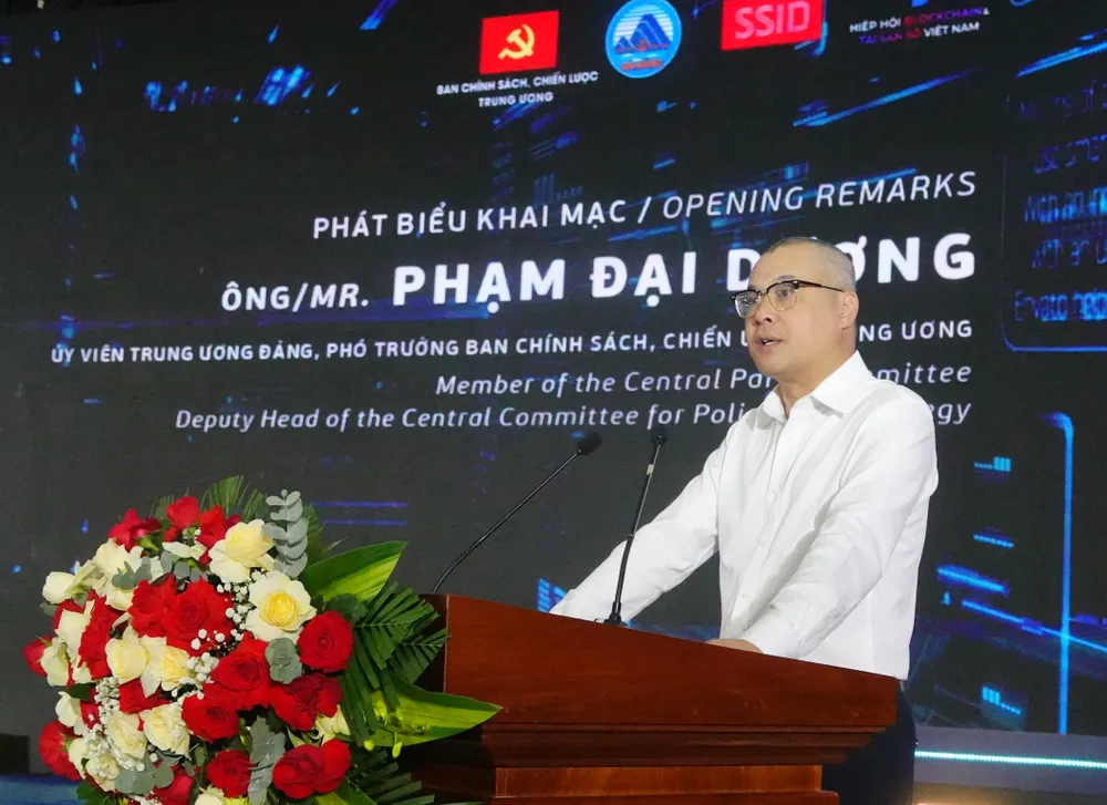 Ông Phạm Đại Dương, Phó Trưởng ban Chính sách, Chiến lược Trung ương phát biểu. Ảnh: XUÂN QUỲNH DSC04705.JPG