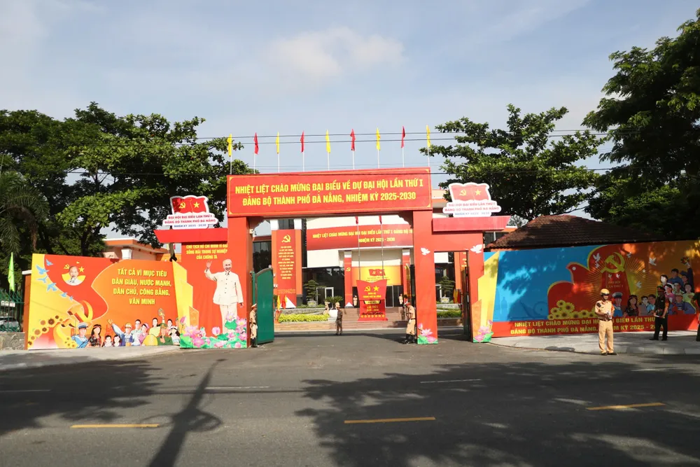 Toàn cảnh Trường Chính trị TP Đà Nẵng – nơi diễn ra Đại hội Đại biểu lần thứ I Đảng bộ TP Đà Nẵng, nhiệm kỳ 2025-2030. Ảnh: XUÂN QUỲNH Bai 5 (4).jpg