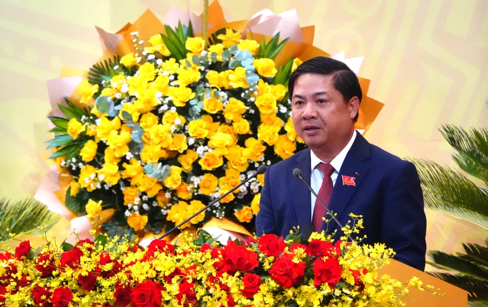 Ông Lương Nguyễn Minh Triết, Bí thư Thành ủy Đà Nẵng phát biểu bế mạc. Ảnh: XUÂN QUỲNH DSC05420.JPG