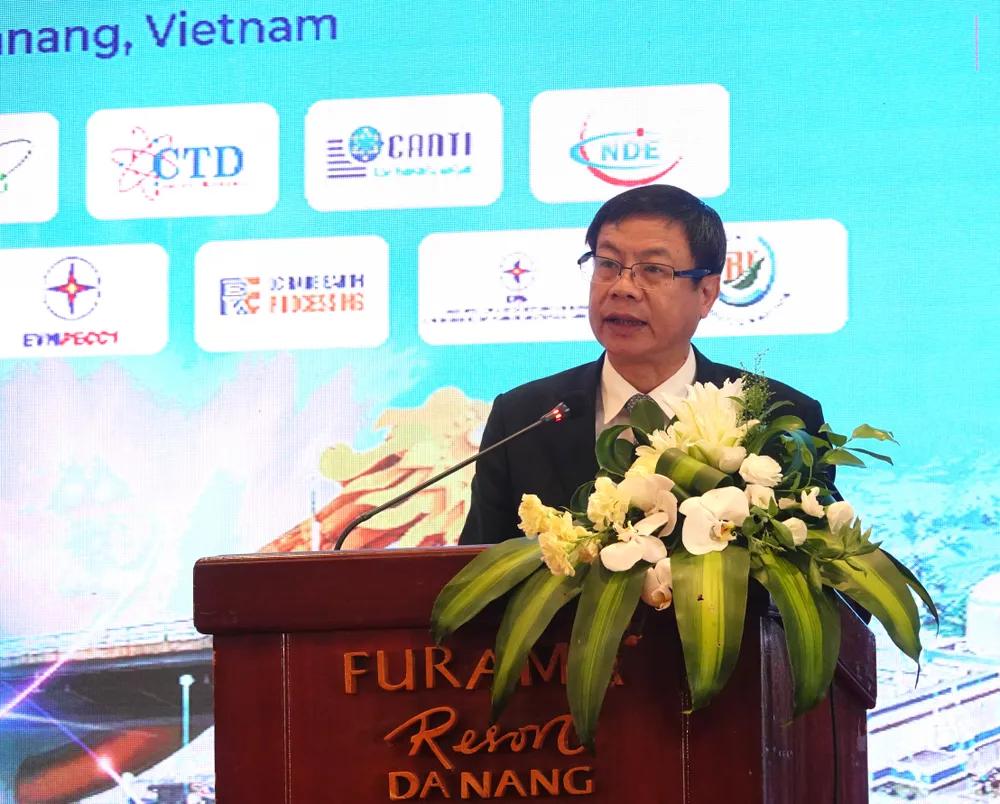 Thứ trưởng Bộ KH-CN Lê Xuân Định phát biểu khai mạc. Ảnh: XUÂN QUỲNH DSC06091.JPG