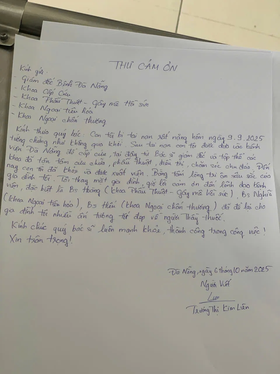 Thư cảm ơn của người thân bệnh nhân T.N.P.U. thư cảm ơn của người nhà người bệnh.jpg