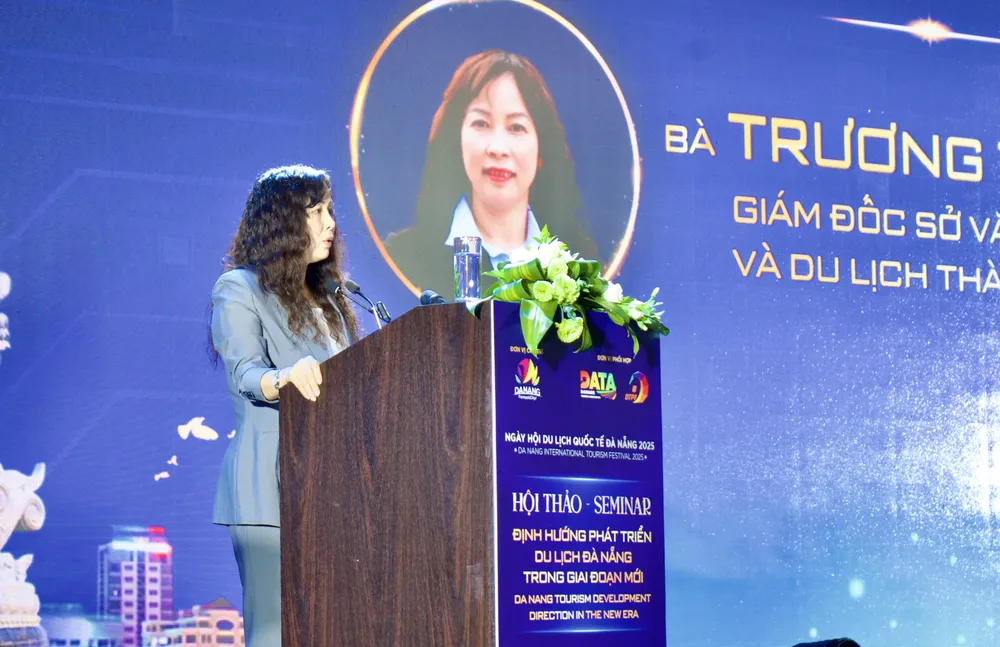 Bà Trương Thị Hồng Hạnh phát biểu tại hội thảo. Ảnh: XUÂN QUỲNH Ảnh 3.jpg