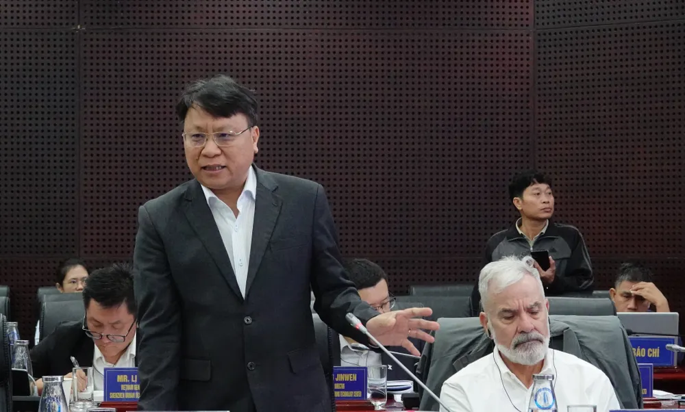 Tiến sĩ Nguyễn Quốc Hiển, Phó trưởng ban Ban quản lý Đường sắt đô thị TPHCM chia sẻ. Ảnh: XUÂN QUỲNH DSC06748.JPG