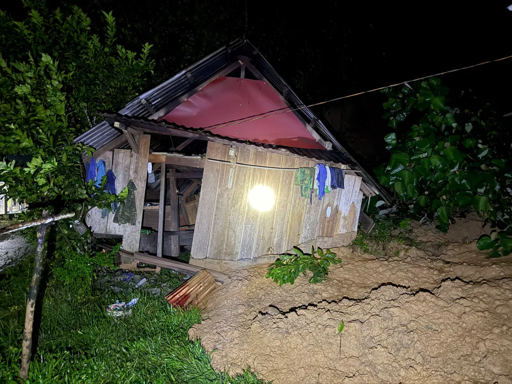 Some landslide areas in La Dee commune. Photo: BUI THE ANH z7168351182848_93c935145fa0d9dce0a064733d86ba55.jpg