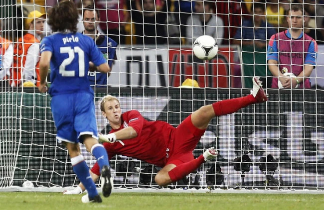 Andrea Pirlo đã thực hiện penalty theo kiểu panelka từ khi mới 13 tuổi. Ảnh: Bleacher Report