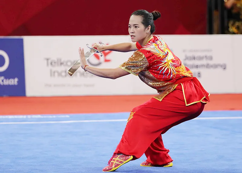 Các VĐV của Việt Nam như Nguyễn Thuỳ Linh khá ngại khi đụng độ đối thủ chủ nhà. Ảnh: DŨNG PHƯƠNG