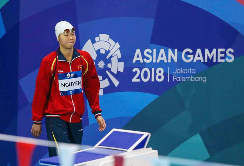 Kình ngư Nguyễn Thị Ánh Viên thi đấu không thành công tại Asiad 2018. Ảnh: DŨNG PHƯƠNG