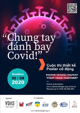 Thi thiết kế poster cổ động Chung tay đánh bay Covid