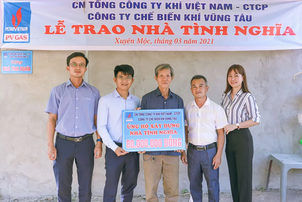 KVT trao tặng Nhà tình nghĩa tại huyện Xuyên Mộc, tỉnh Bà Rịa - Vũng Tàu ảnh 1