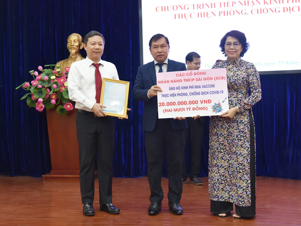 Cổ đông SCB ủng hộ 20 tỷ đồng cho quỹ phòng chống dịch Covid-19 của TPHCM ảnh 1 Cổ đông SCB ủng hộ 20 tỷ đồng cho quỹ phòng chống dịch Covid-19 của TPHCM ảnh 1