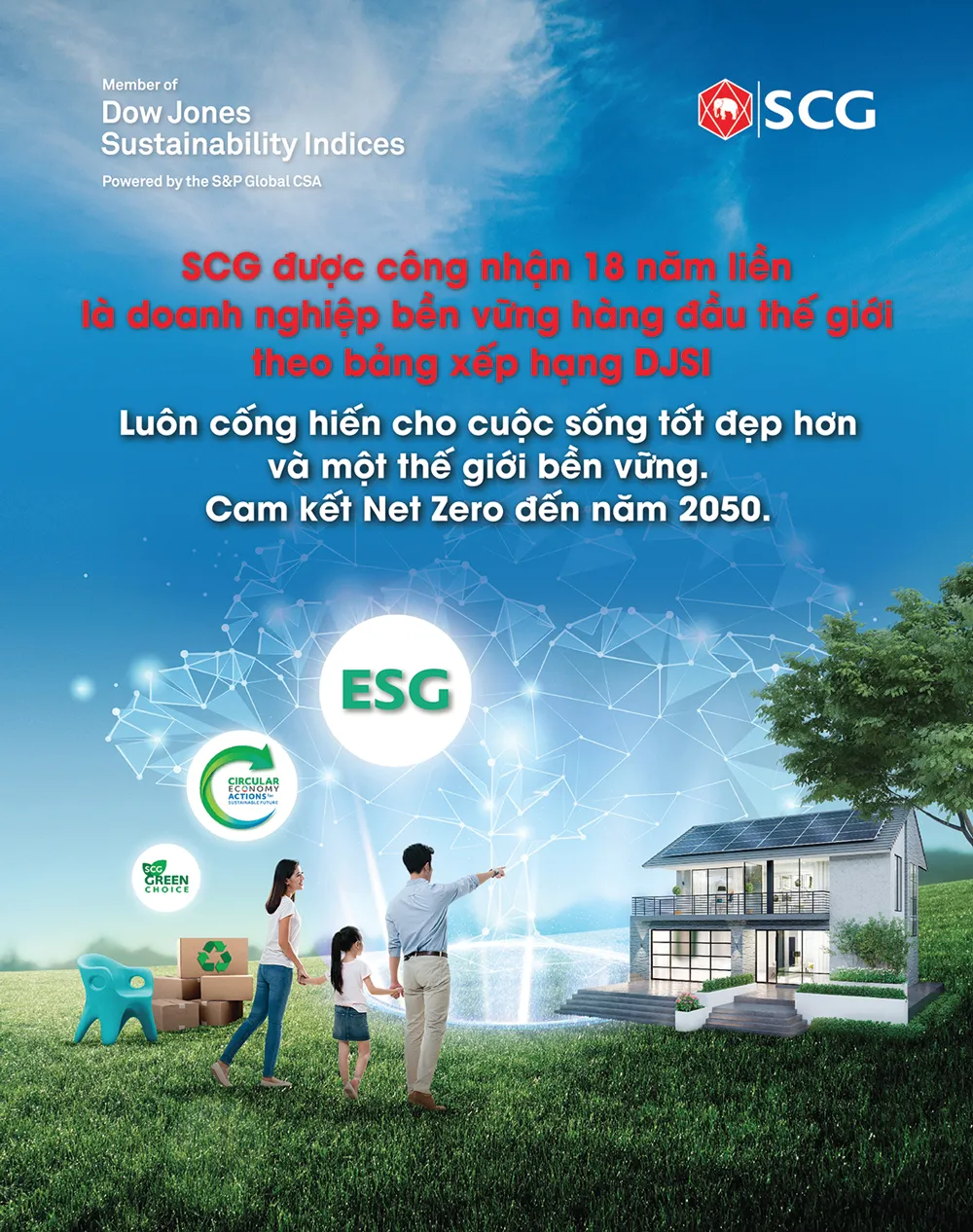 SCG dẫn đầu về phát triển bền vững năm 2021
