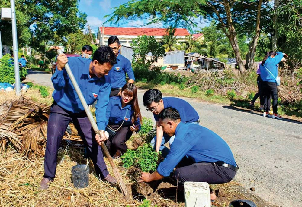 Mô hình “Mỗi đoàn viên 1 cây xanh” được triển khai sôi nổi tại Sóc Trăng