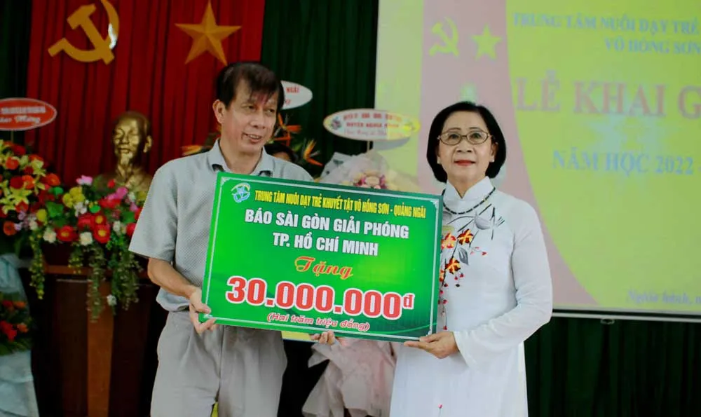 Trung tâm Nuôi dạy trẻ khuyết tật Võ Hồng Sơn khai giảng năm học mới 2022-2023  ảnh 2