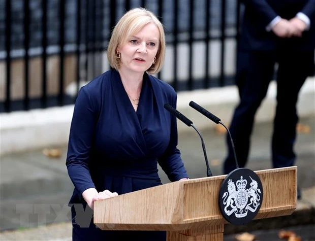 Bà Liz Truss vừa thông báo từ chức vào ngày 20-10 . Ảnh: AFP/ TTXVN