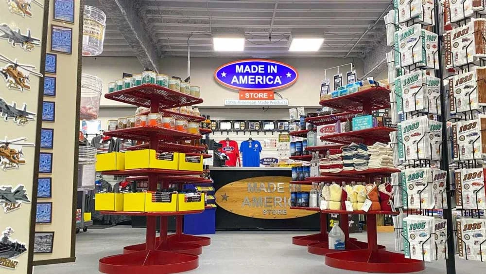 Một cửa hàng bán đồ Made in America tại Mỹ